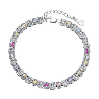 [Aurelle Style]Dazzling Radiant Multi Cut Daily Bracelet