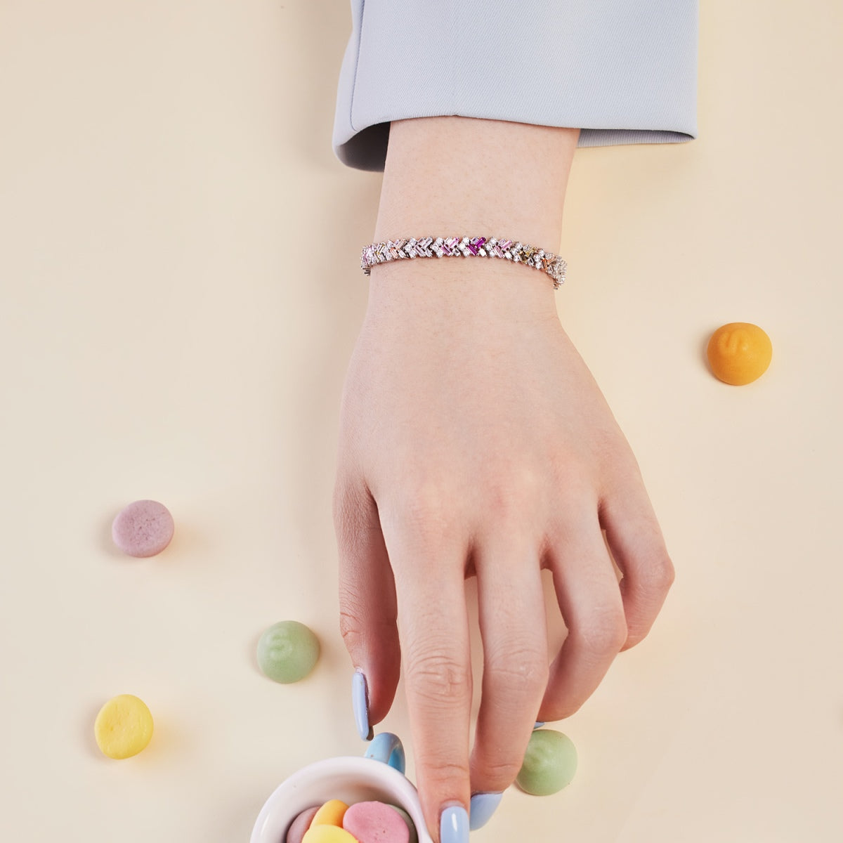 [Aurelle Style]Dazzling Unique Multi Shape Daily Bracelet