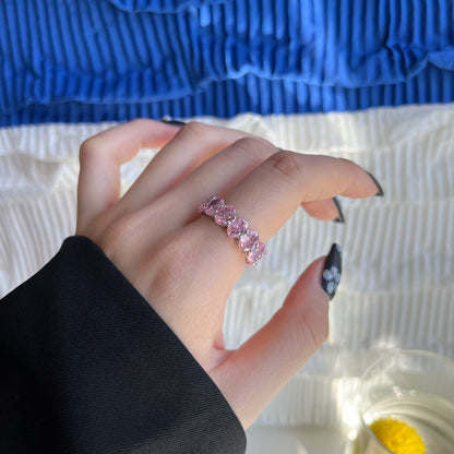 [Aurelle Style]Dainty Elongated Cushion Cut Tennis Ring