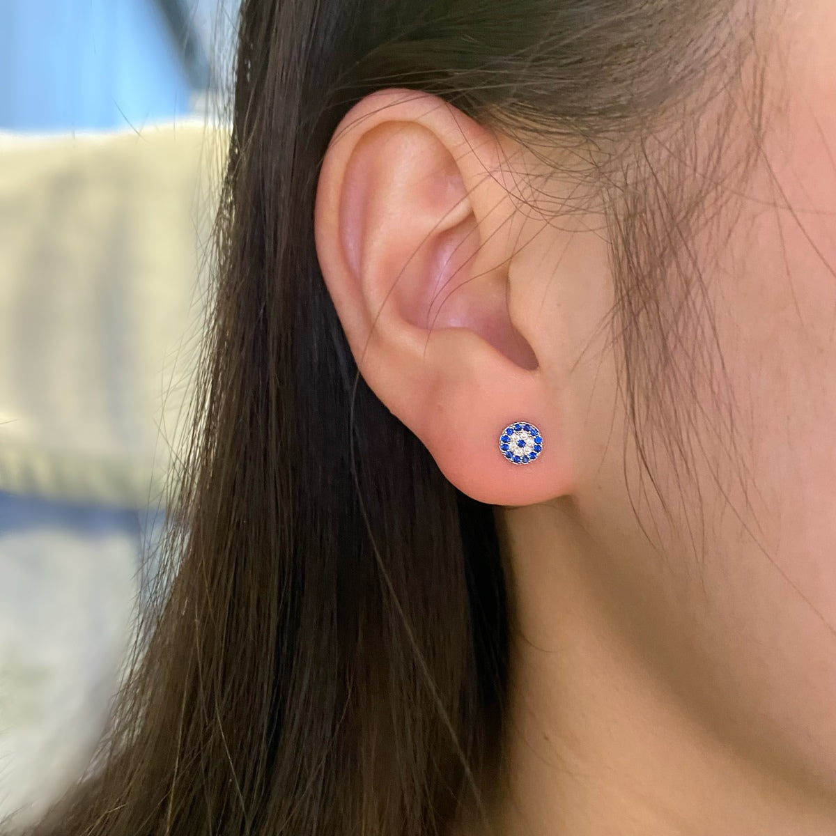 [Aurelle Style]Devil's Eye Ear Bone Nail Earrings