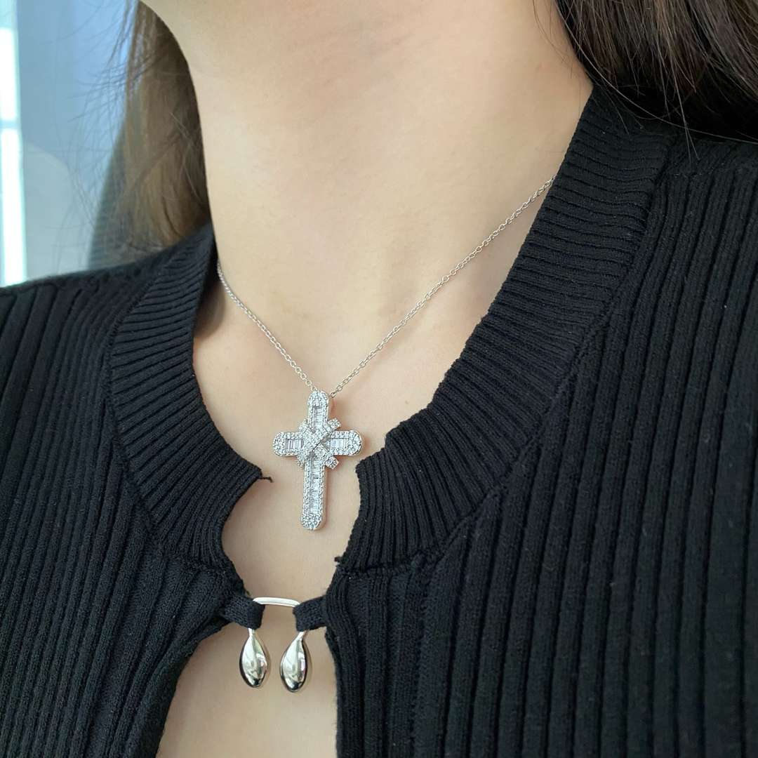 [Aurelle Style]Gypsophila With Dimonds Necklace