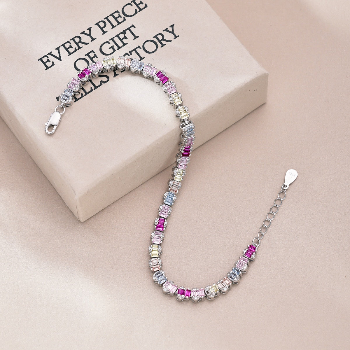 [Aurelle Style]Delicate Colorful Emerald Cut Party Bracelet