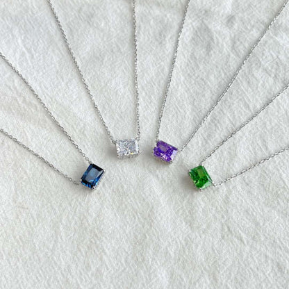 [Aurelle Style]Luxurious Square Shape Colorful Necalack