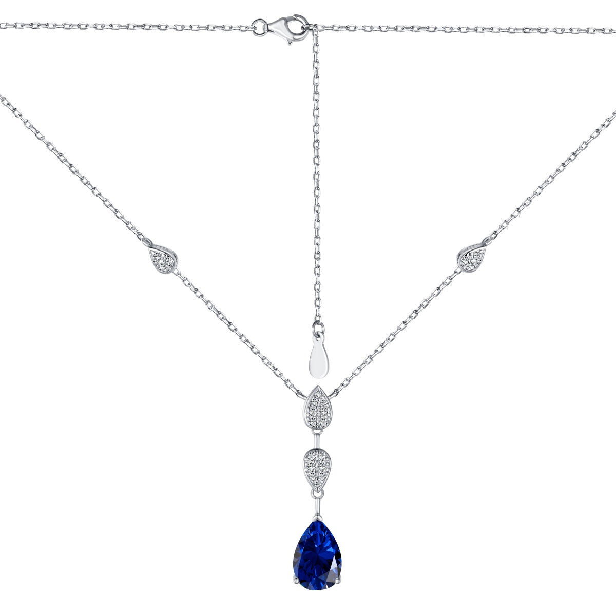 [Aurelle Style]Dazzling Pear Cut Necklace