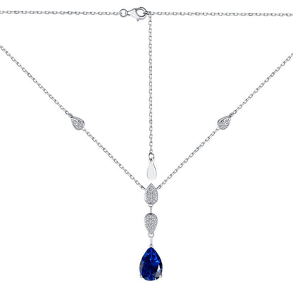 [Aurelle Style]Dazzling Pear Cut Necklace