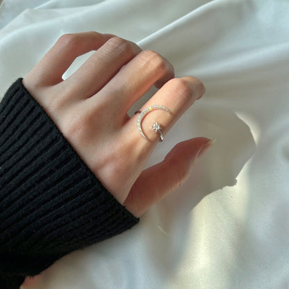 [Aurelle Style]Eternity Moon & Star Ring