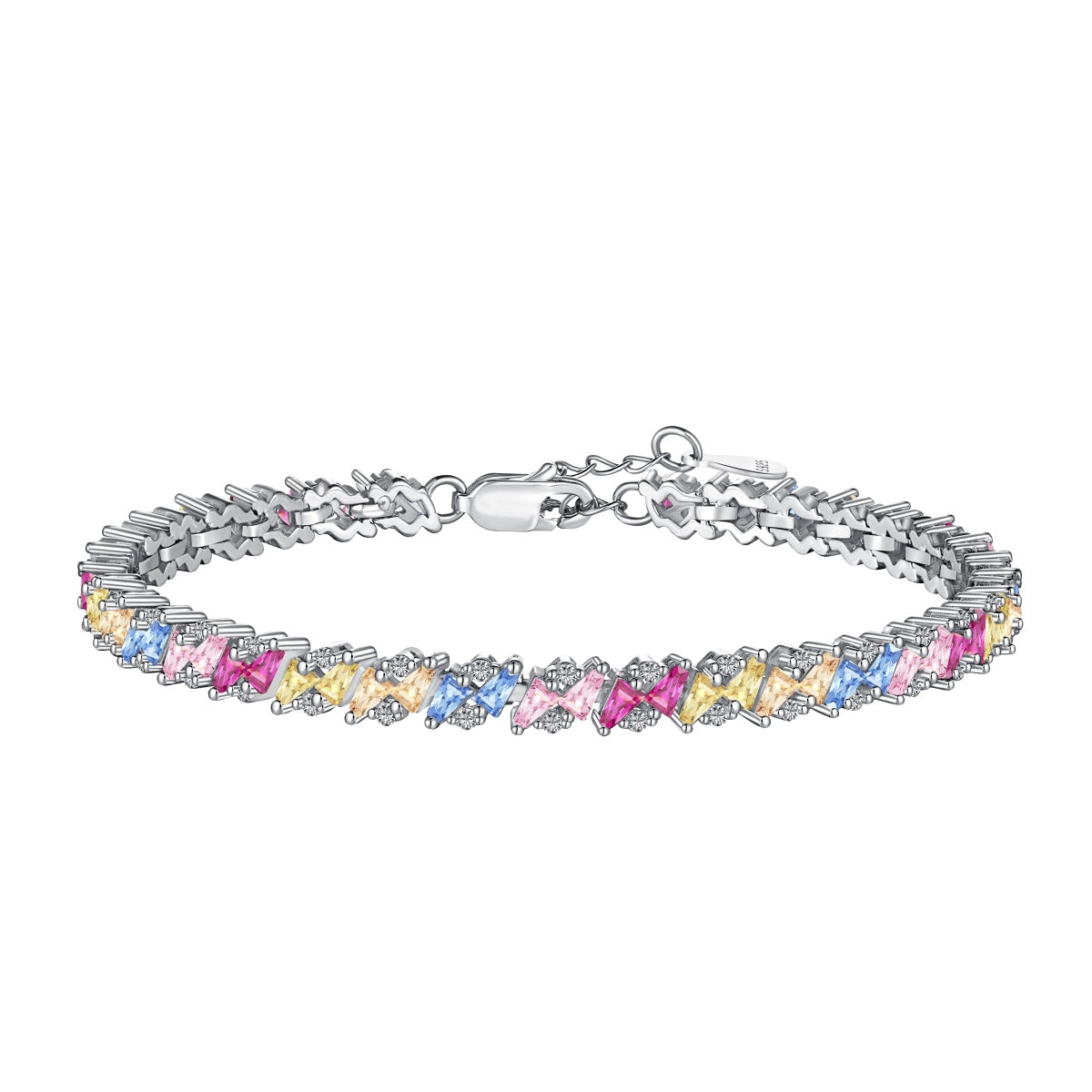 [Aurelle Style]Ornate Sparkling Multi Cut Party Bracelet