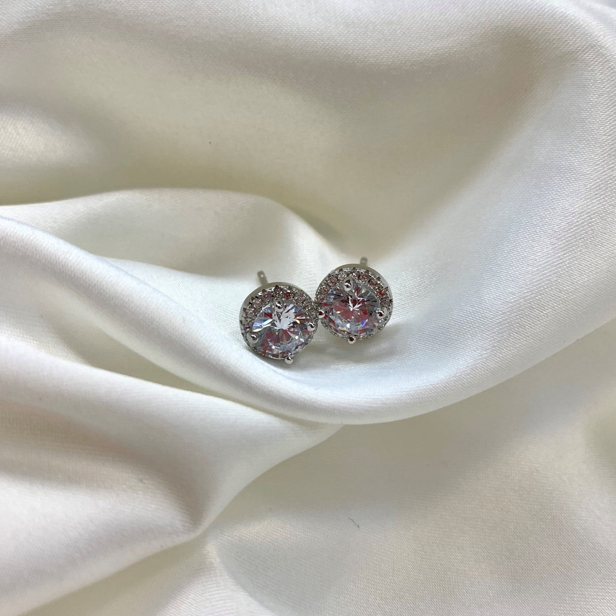 [Aurelle Style]Classic Princess Round Shape Earrings