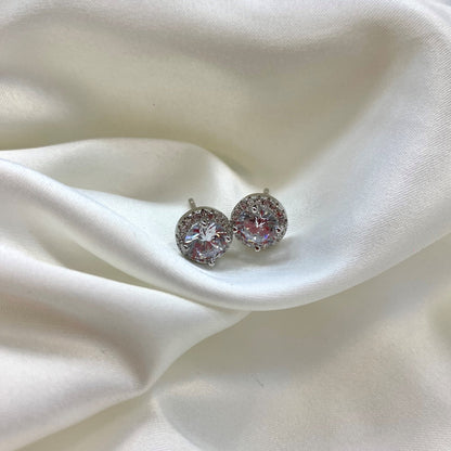 [Aurelle Style]Classic Princess Round Shape Earrings