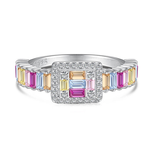 [Aurelle Style]Exquisite Colorful Radiant Cut Party Ring