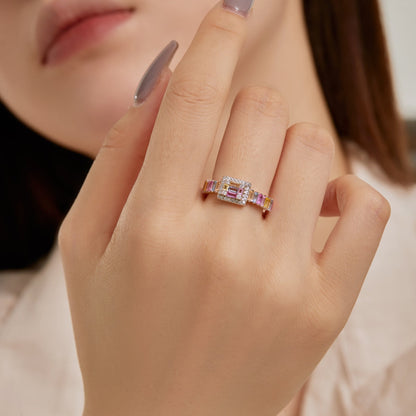 [Aurelle Style]Exquisite Colorful Radiant Cut Party Ring