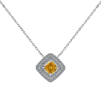 [Aurelle Style]Sparkling Asscher Cut Necklace