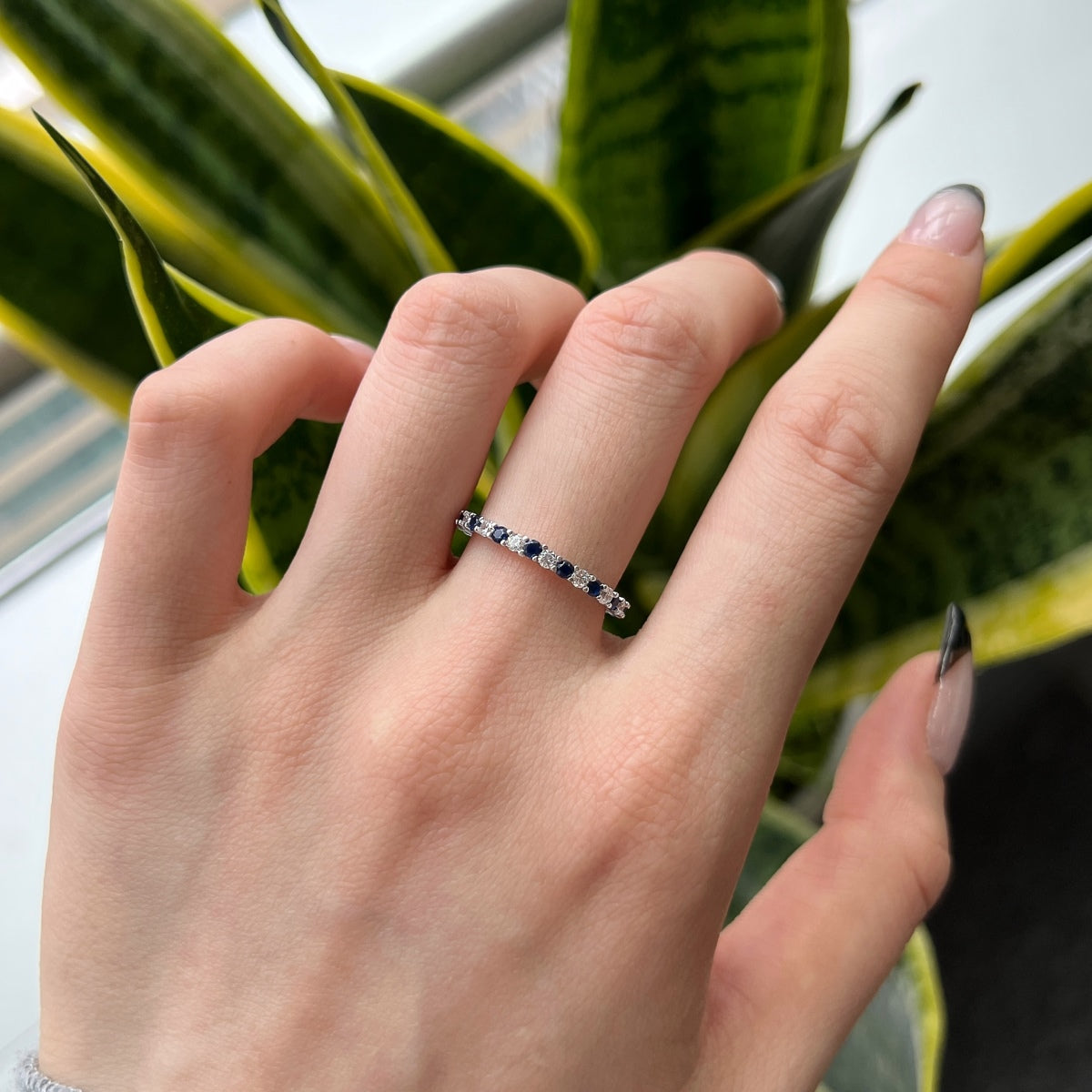 [Aurelle Style]Exquisite Colorful Round Cut Tennis Ring