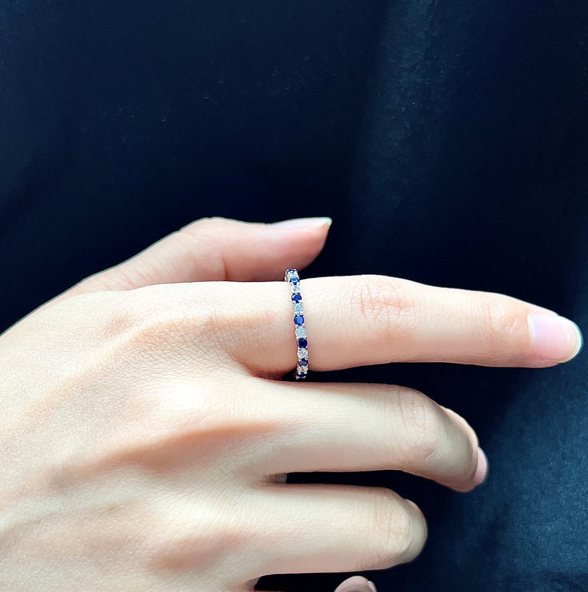 [Aurelle Style]Exquisite Colorful Round Cut Tennis Ring