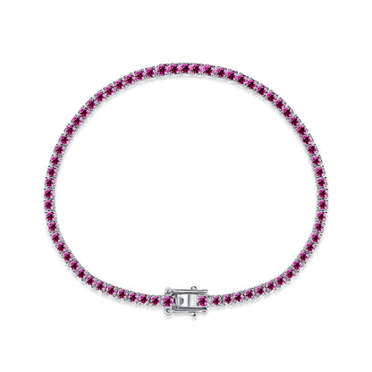 [Aurelle Style]Dazzling Colorful Round Cut Daily Bracelet