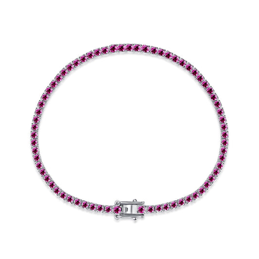 [Aurelle Style]Dazzling Colorful Round Cut Daily Bracelet