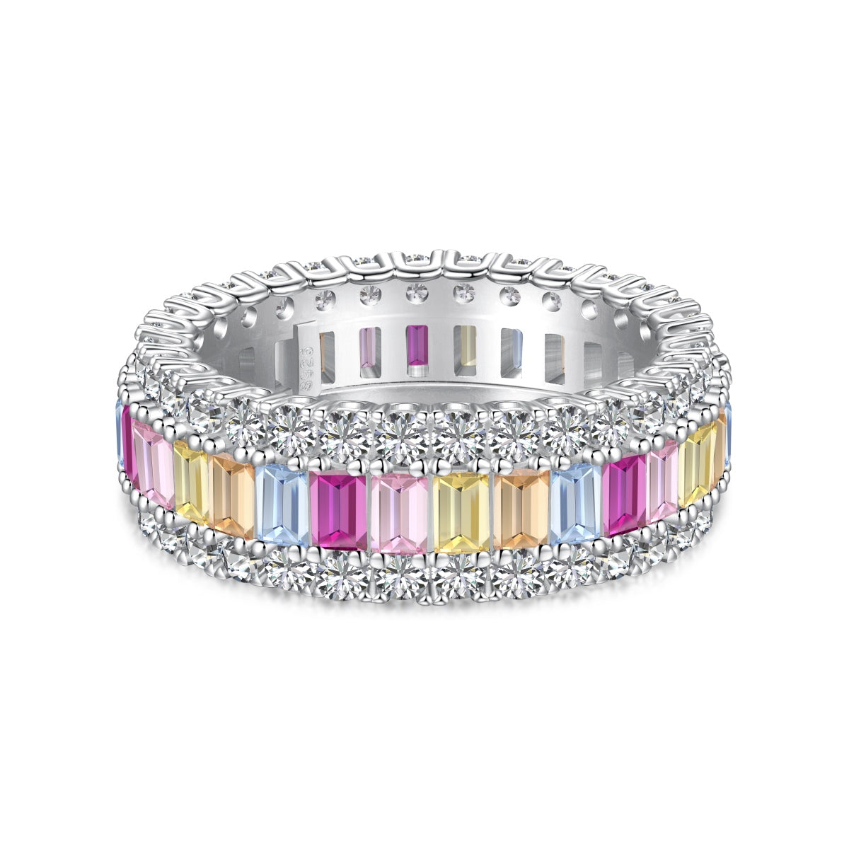 [Aurelle Style]Dainty Colorful Radiant Cut Daily Ring