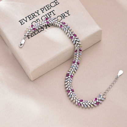 [Aurelle Style]Dainty Radiant Emerald Cut Daily Bracelet