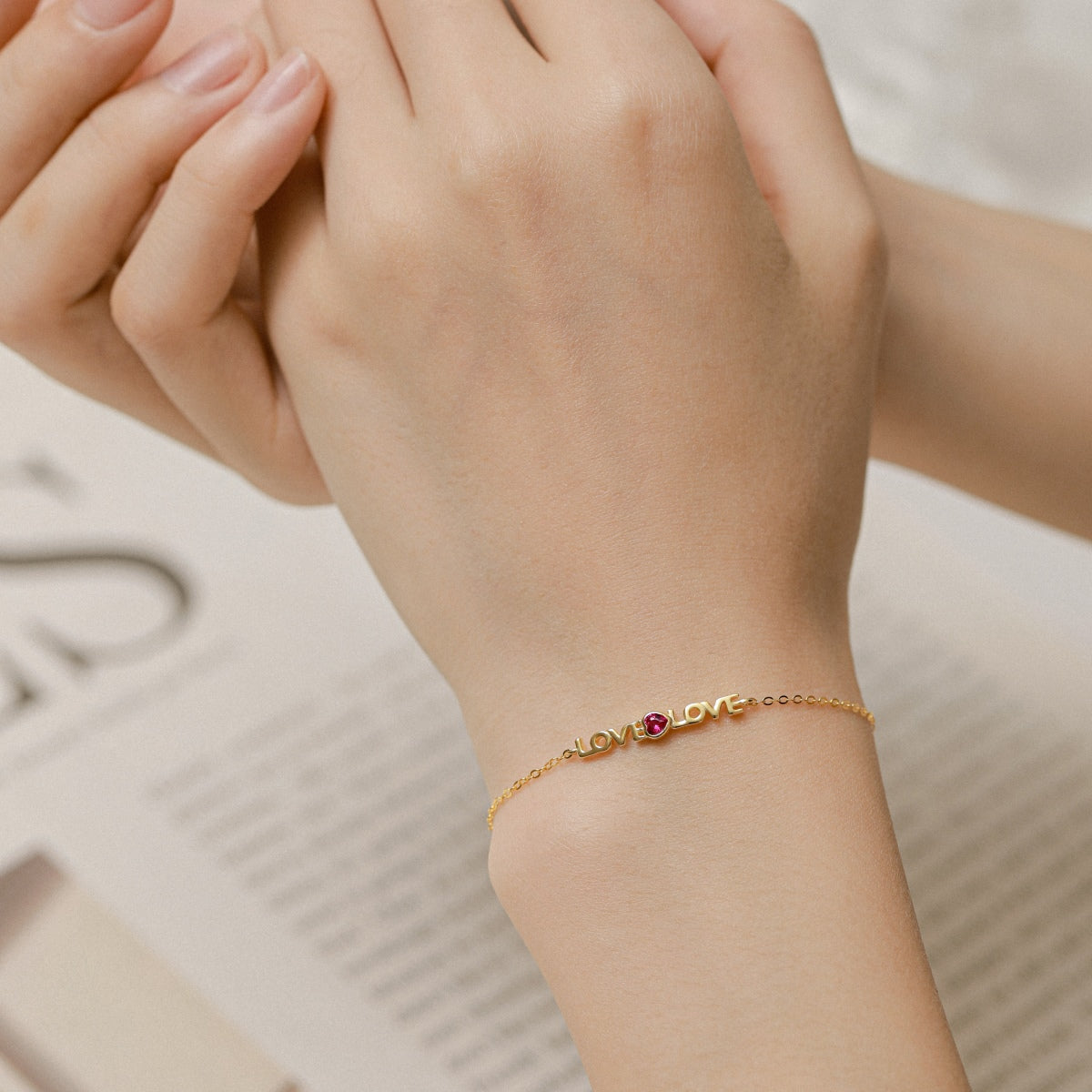 [Aurelle Style]Romantic Heart Shape Lover Bracelet