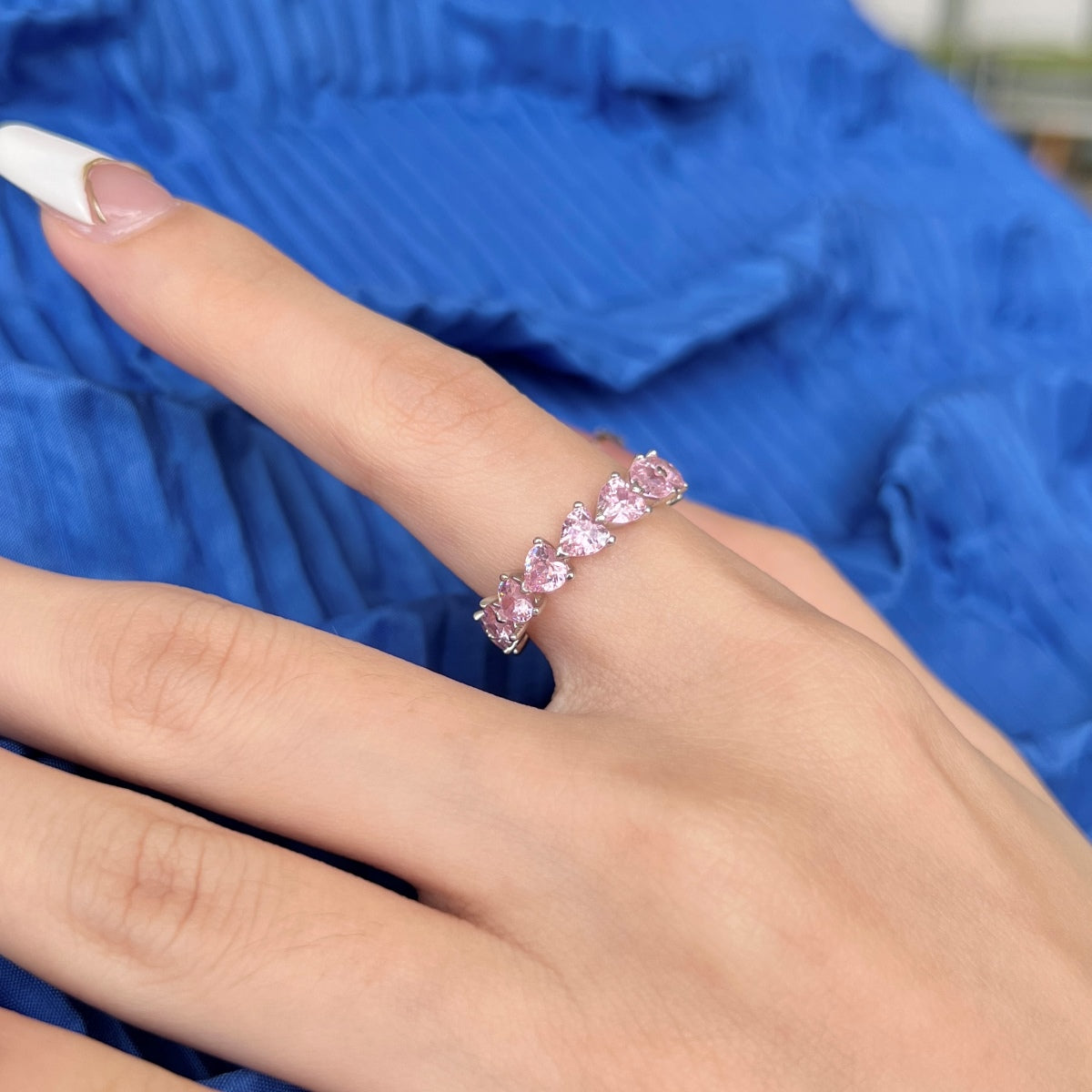 [Aurelle Style]0.25 Carat Radiant Romance Heart Cut Lover Ring