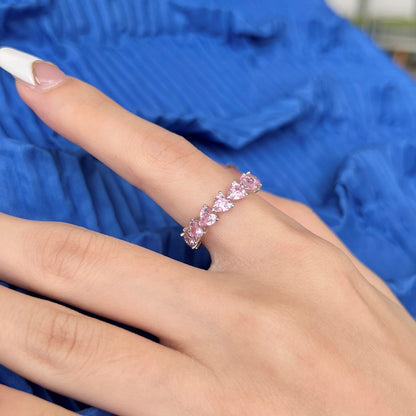 [Aurelle Style]0.25 Carat Radiant Romance Heart Cut Lover Ring