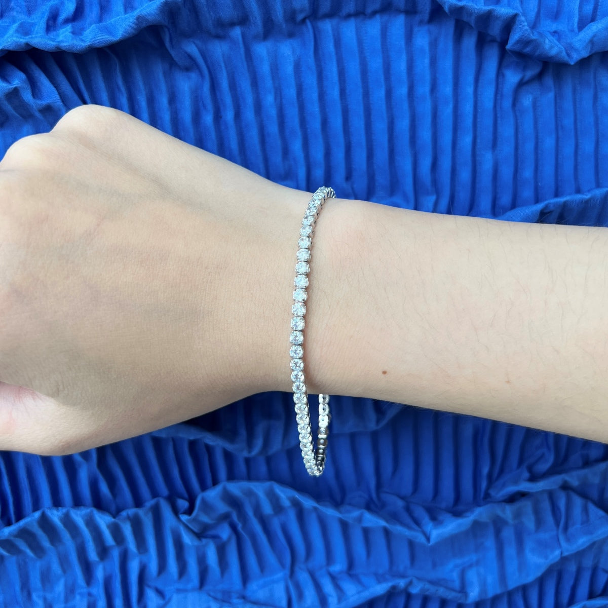 [Aurelle Style]Sparkling Round Cut Daily Bracelet