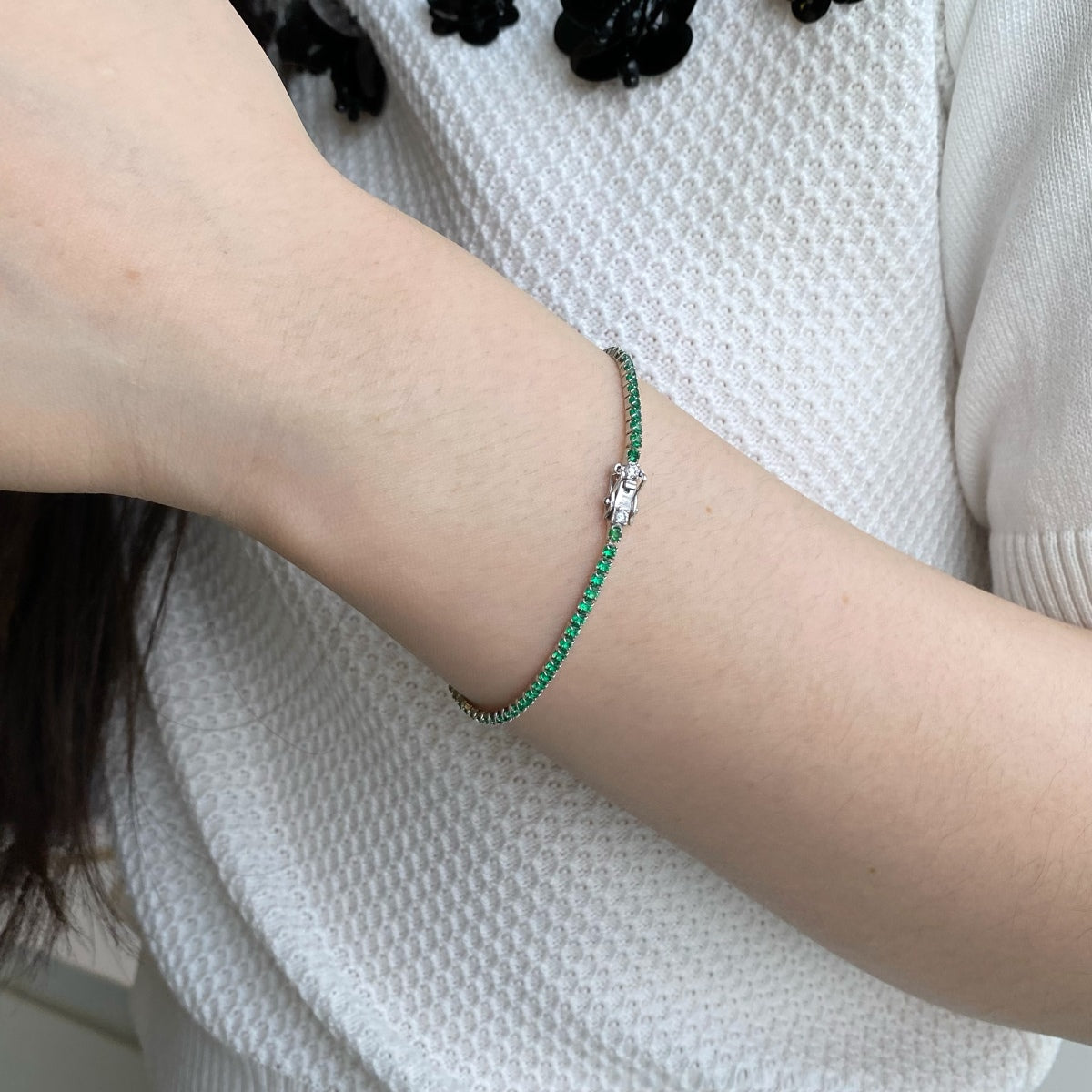 [Aurelle Style]Dazzling Colorful Round Cut Daily Bracelet