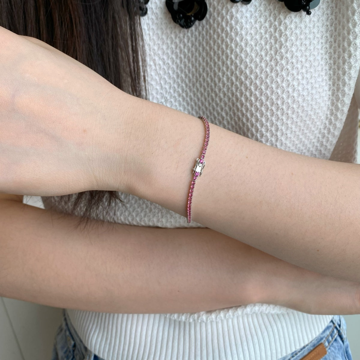 [Aurelle Style]Dazzling Colorful Round Cut Daily Bracelet