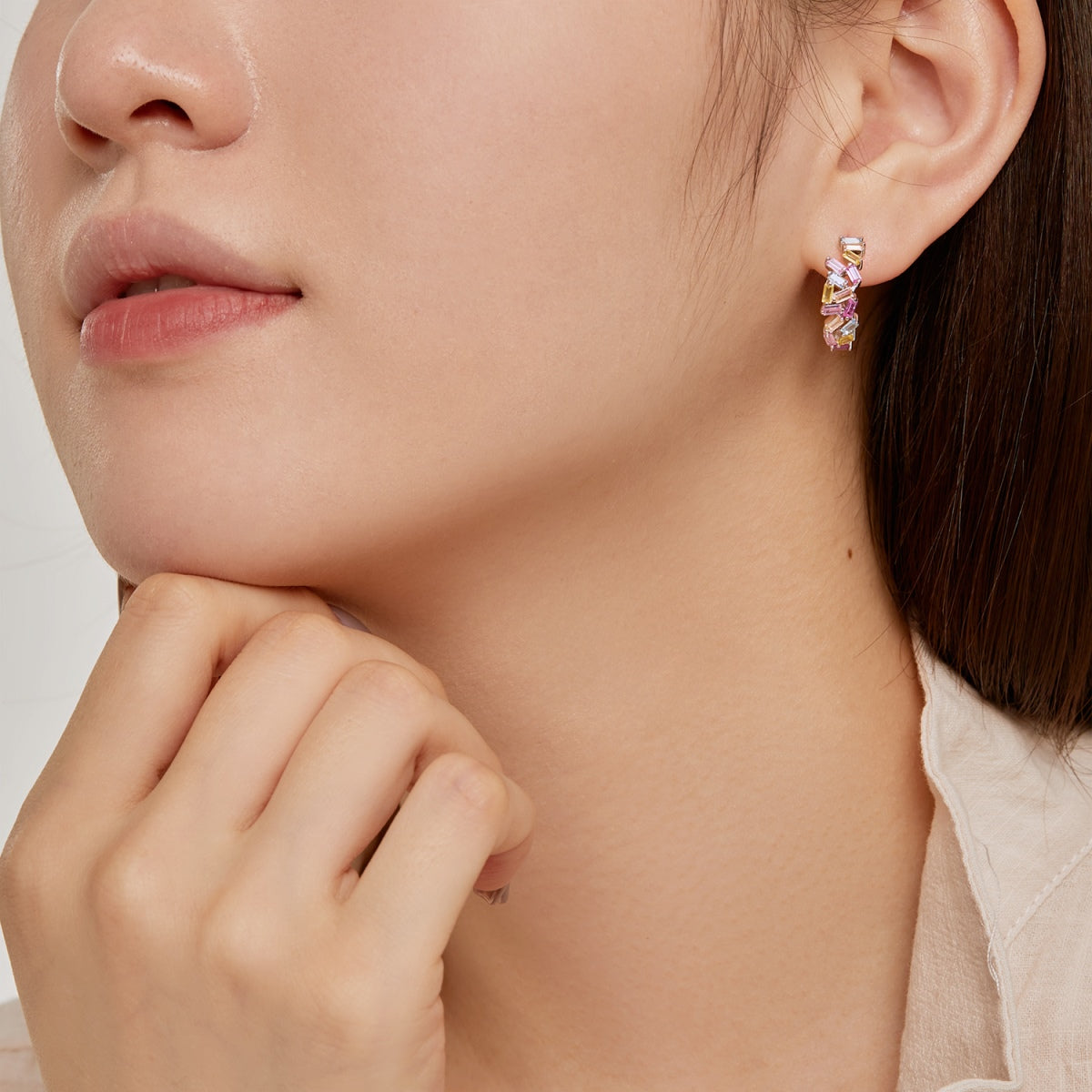 [Aurelle Style]Dazzling Colorful Emerald Cut Daily Earrings