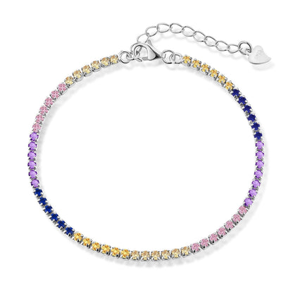 [Aurelle Style]Radiant Shinning Princess Cut Tennis Bracelet