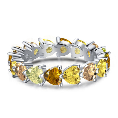 [Aurelle Style]0.25 Carat Radiant Romance Heart Cut Lover Ring