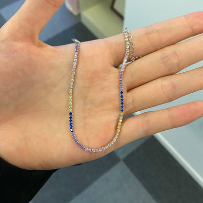 [Aurelle Style]Radiant Shinning Princess Cut Tennis Bracelet