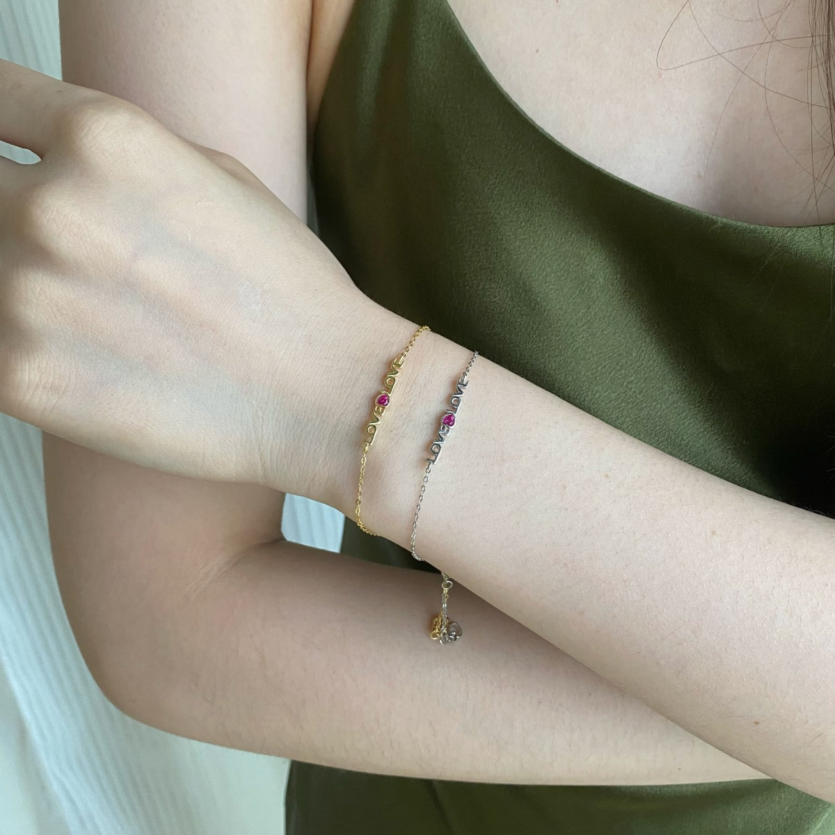 [Aurelle Style]Romantic Heart Shape Lover Bracelet