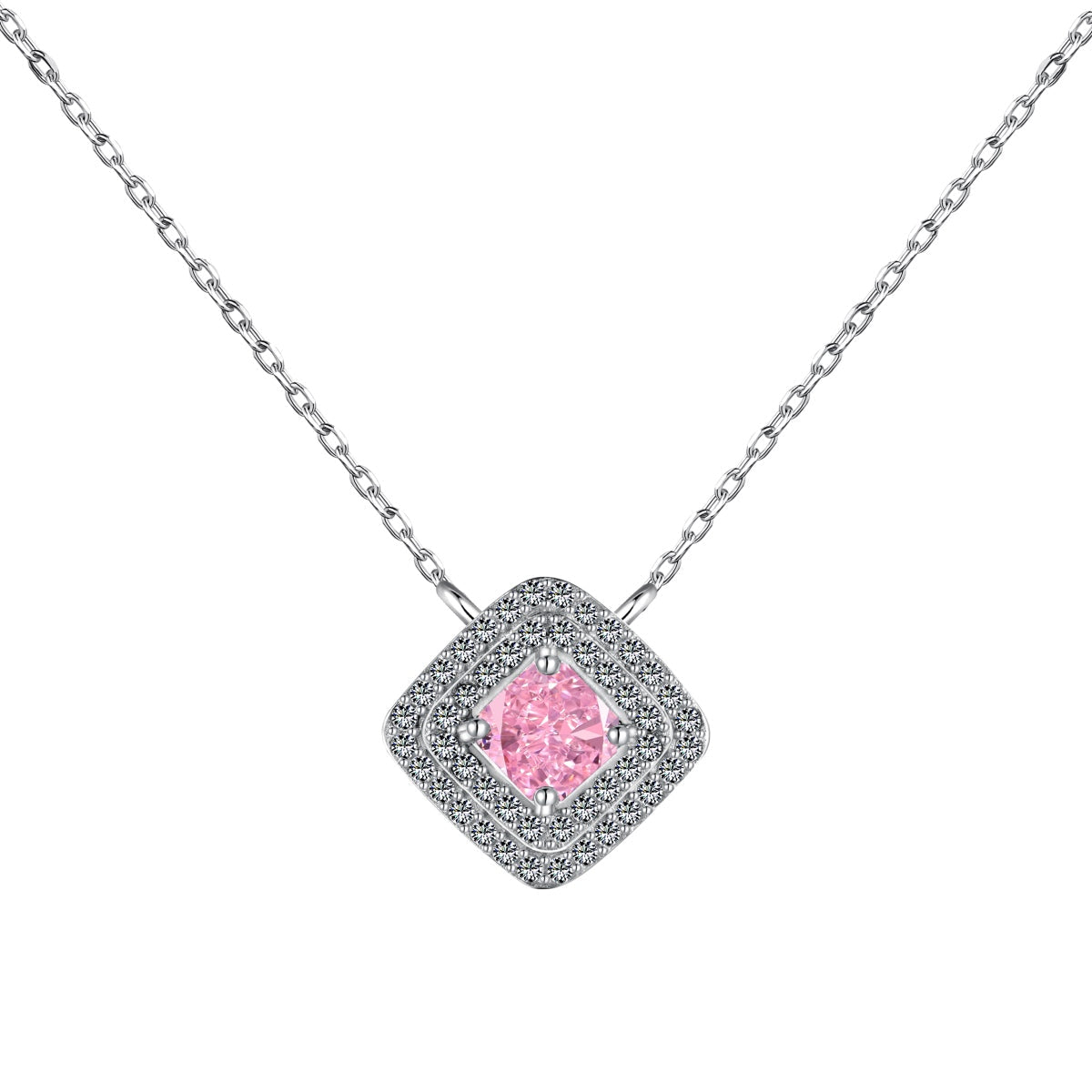 [Aurelle Style]Sparkling Asscher Cut Necklace