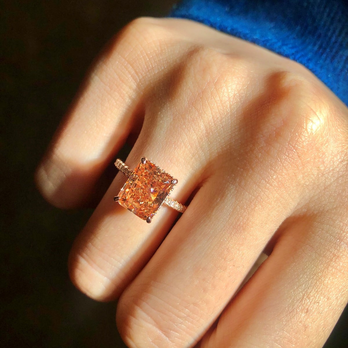 [Aurelle Style]4.0 Carat Luxurious Engagement Ring