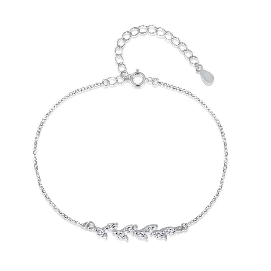 [Aurelle Style]Elegant Wheat Leaves Shape Bracelet