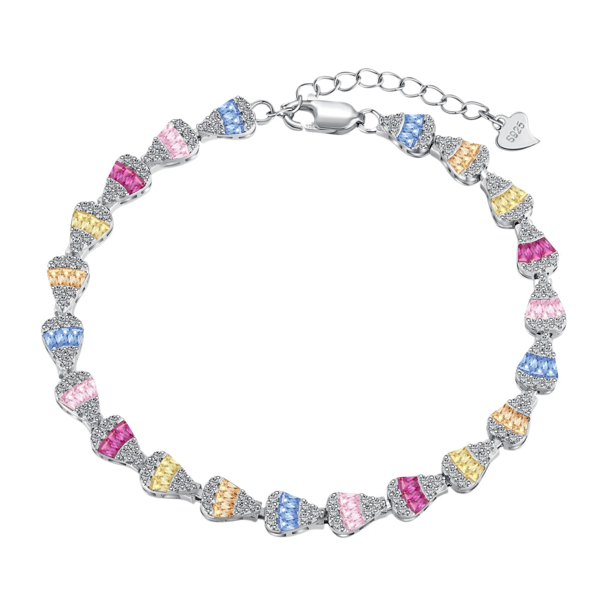 [Aurelle Style]Radiant Water Drop Shape Daily Bracelet