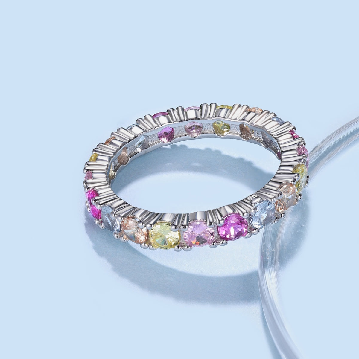 [Aurelle Style]Dazzling Lustrous Round Cut Tennis Ring