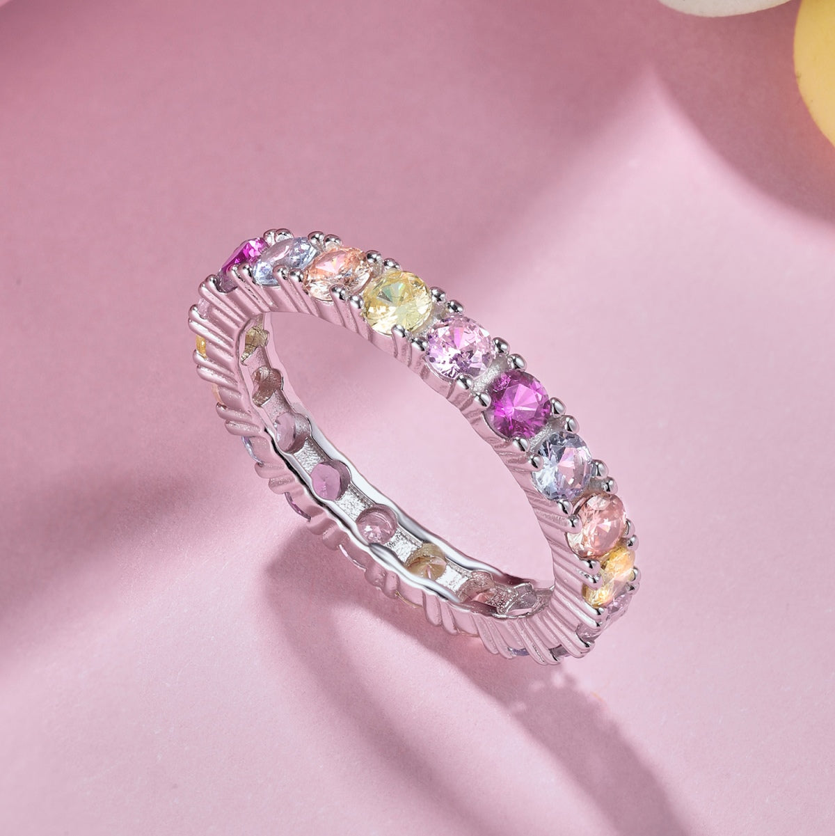 [Aurelle Style]Dazzling Lustrous Round Cut Tennis Ring