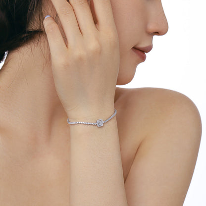 [Aurelle Style]Luxurious Dazzling Square Shape Banquet Bracelet