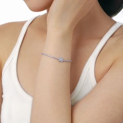 [Aurelle Style]Luxurious Dazzling Square Shape Banquet Bracelet