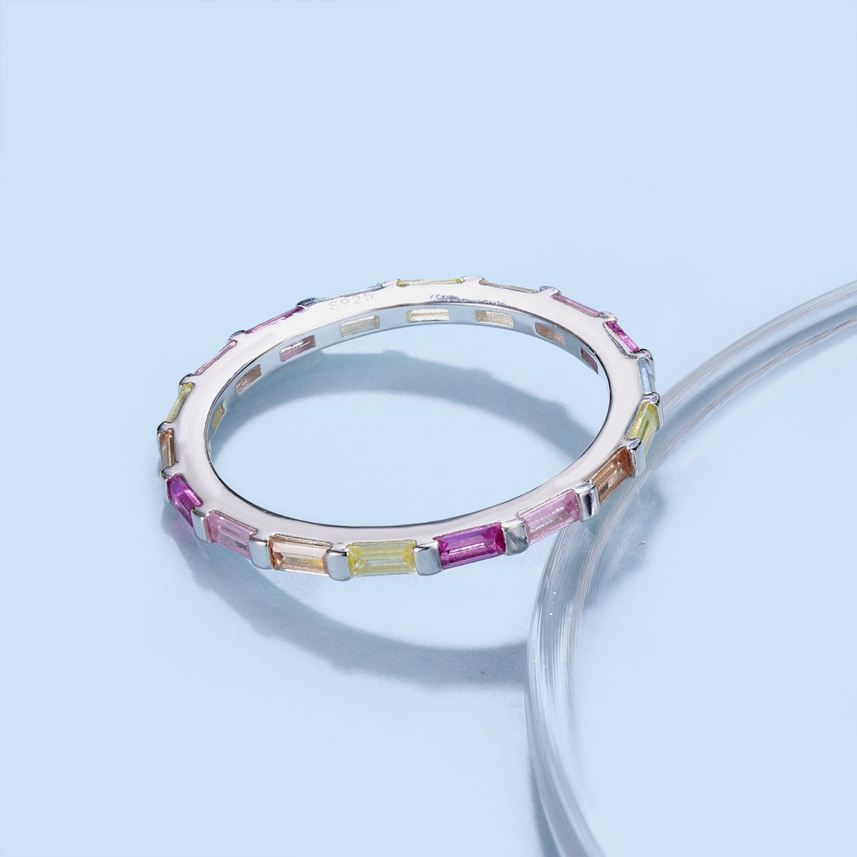 [Aurelle Style]Exquisite Multicolored Emerald Cut Daily Ring