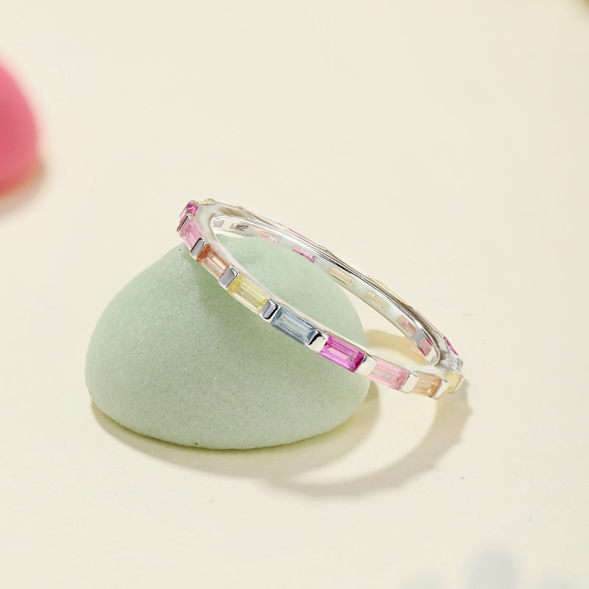 [Aurelle Style]Exquisite Multicolored Emerald Cut Daily Ring
