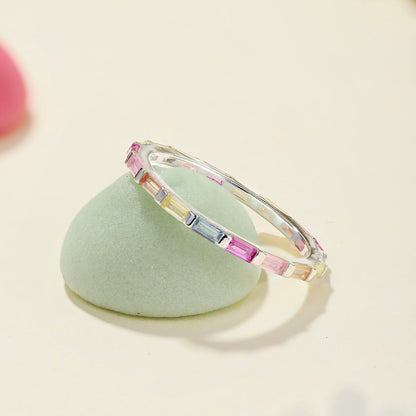 [Aurelle Style]Exquisite Multicolored Emerald Cut Daily Ring