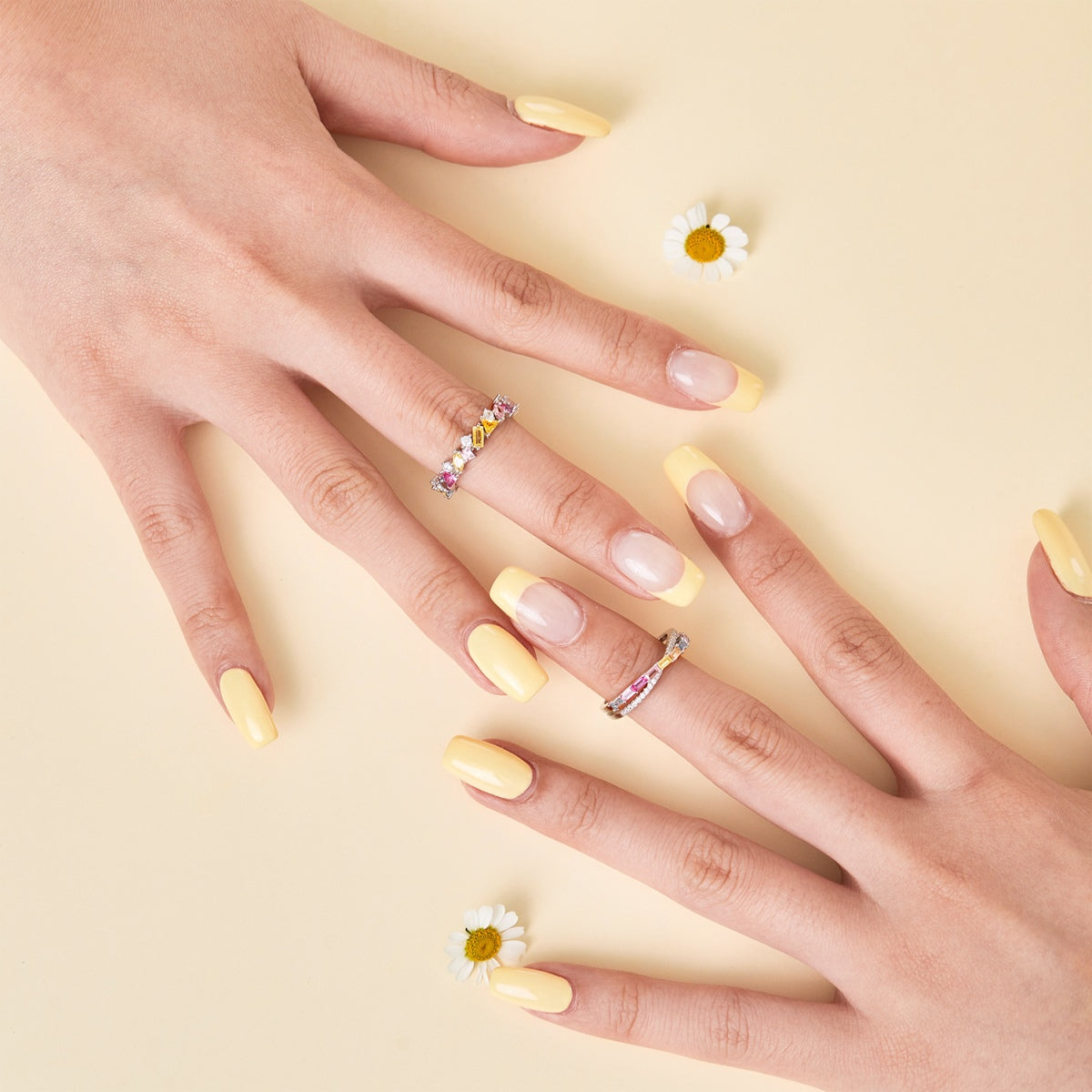[Aurelle Style]Dazzling Polychromatic Multi cut Daily Ring