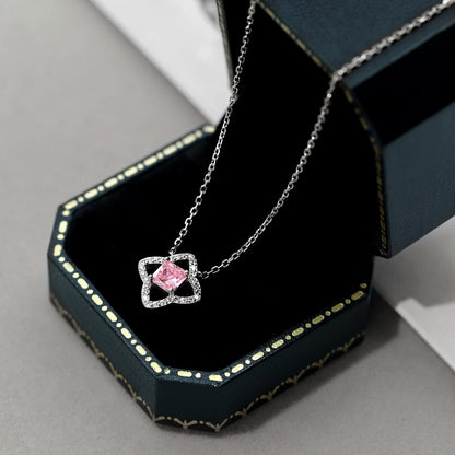 [Aurelle Style]Exquisite Flower Shape Princess Cut Necklace