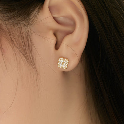 [Aurelle Style]Four-Leaf Clover Flower Shaped Earrings