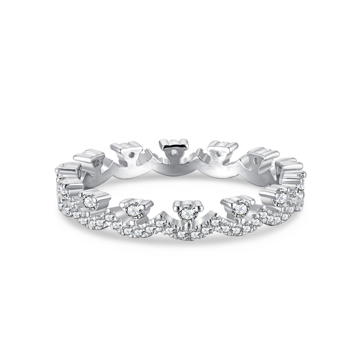 [Aurelle Style]Elegant Resplendent Round Shape Party Ring