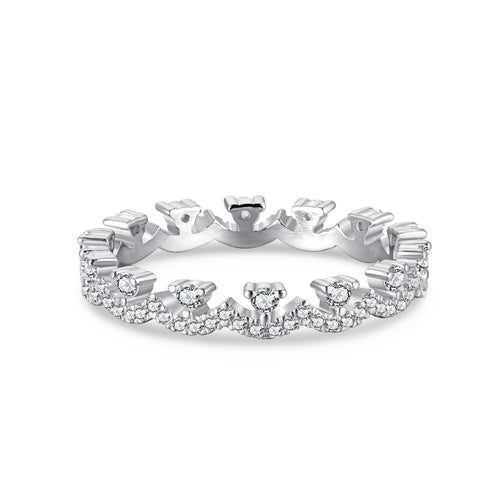 [Aurelle Style]Elegant Resplendent Round Shape Party Ring