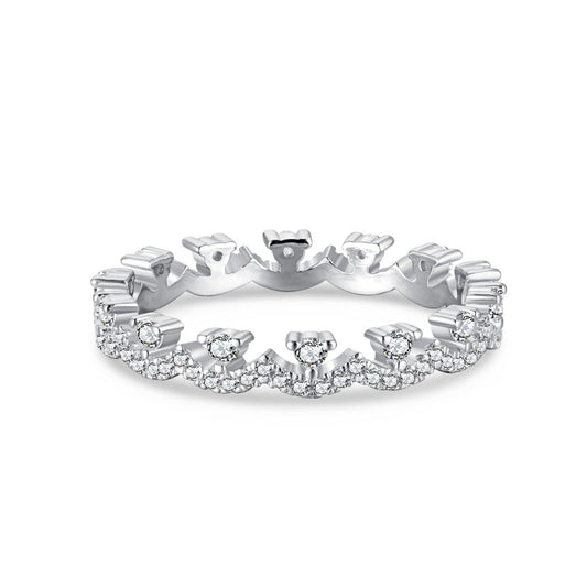 [Aurelle Style]Elegant Resplendent Round Shape Party Ring